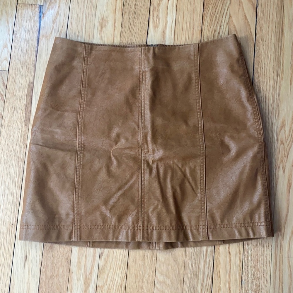 Free People Vegan Mini Skirt